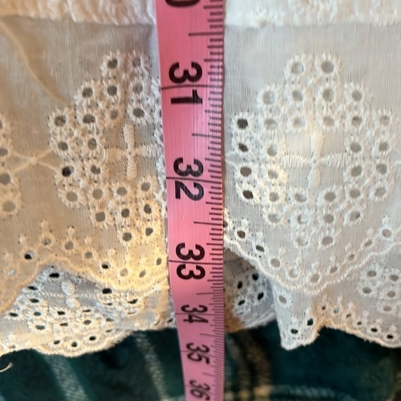 Lavender J White Eyelet Lined Dress Size Large New - Picture 6 of 8